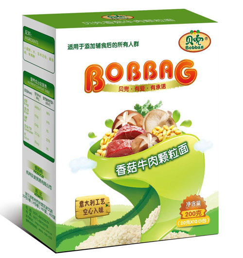 貝兜香菇牛肉顆粒面