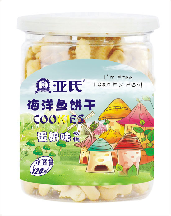 亞氏蛋奶味海洋魚(yú)餅干