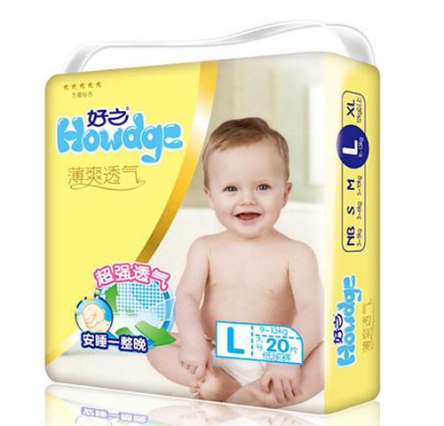 好之薄爽透氣嬰兒紙尿褲L碼20片