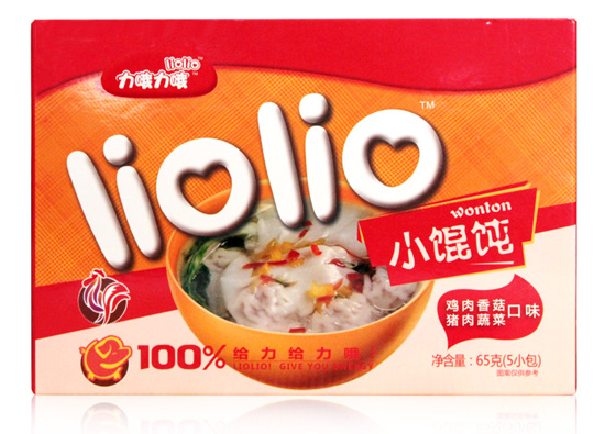 力哦力哦雞肉香菇+豬肉蔬菜小餛飩65克