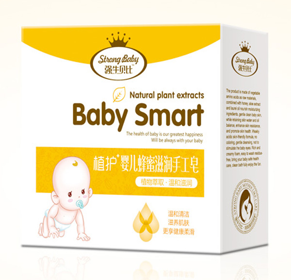 強生貝比嬰兒蜂蜜滋潤手工皂