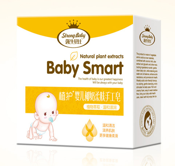 強(qiáng)生貝比嬰兒椰奶柔膚手工皂