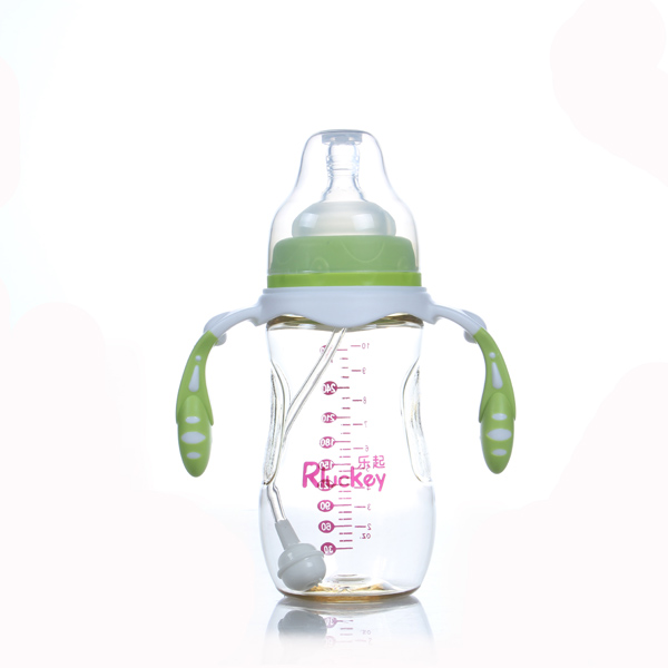 樂起寬口徑PPSU奶瓶綠色