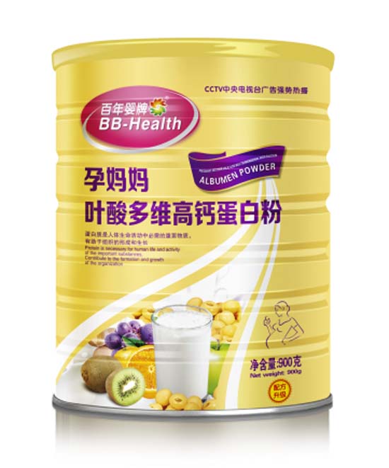 百年嬰牌孕媽媽葉酸多維高鈣蛋白粉