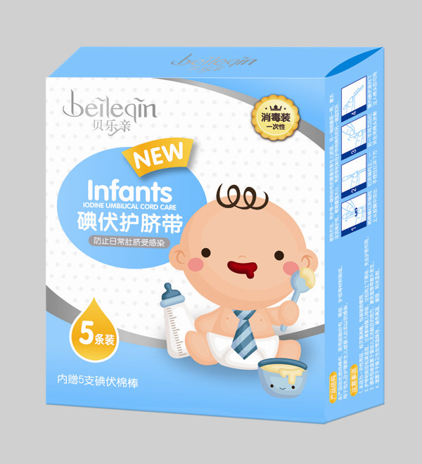 貝樂(lè)親碘伏護(hù)臍帶-5條