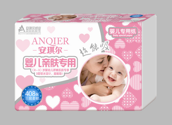 安琪爾嬰兒親膚專用紙408張