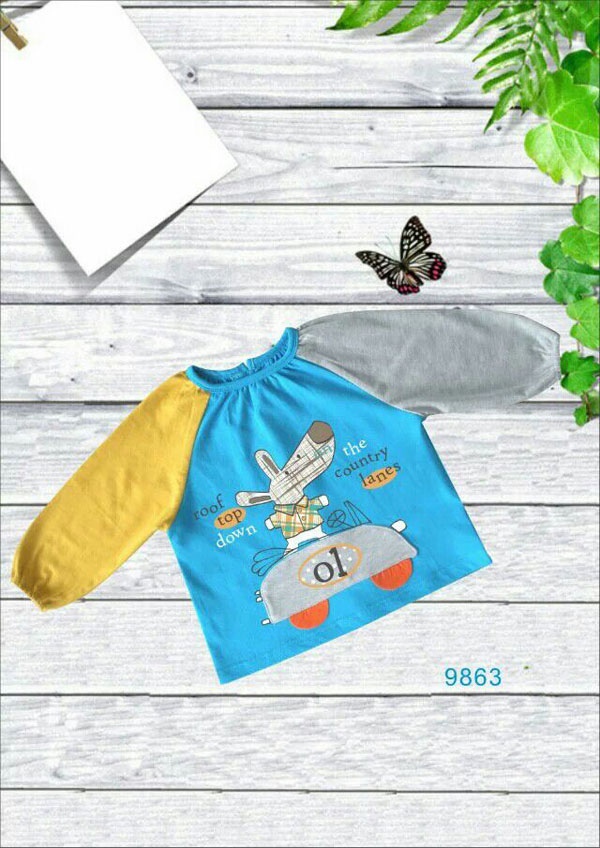 快樂小天天衛(wèi)衣 藍(lán)黃色