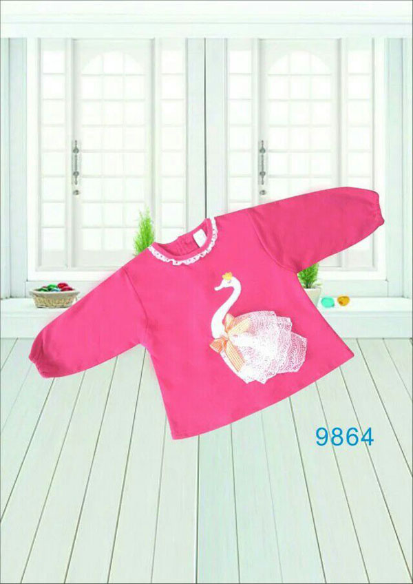 快樂(lè)小天天紅色 秋衣 白天鵝