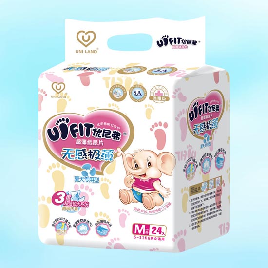 優(yōu)尼弗無感極薄嬰兒紙尿片M碼24入