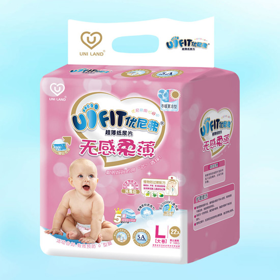 優(yōu)尼弗無感柔薄嬰兒紙尿片L碼22入