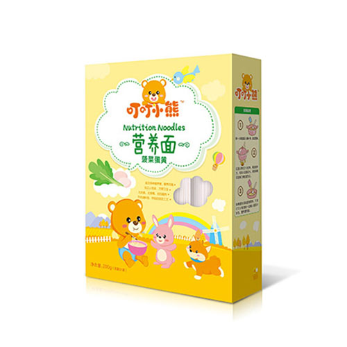 叮叮小熊營養(yǎng)面-菠菜蛋黃