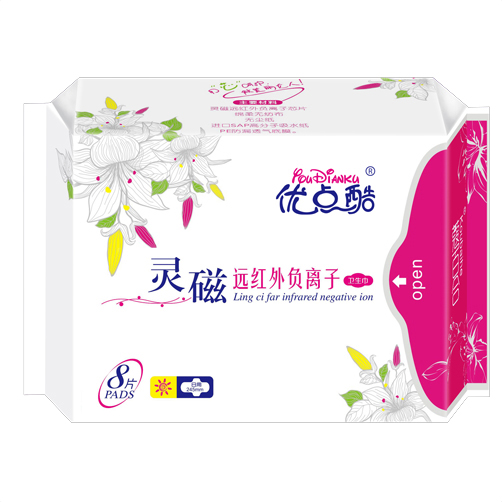 優(yōu)點酷靈磁遠紅外負離子衛(wèi)生巾(日用)