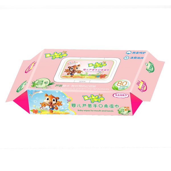 百奇氏80片蘆薈手口巾