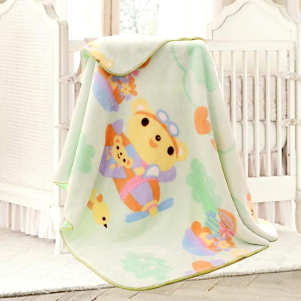 亞奧超柔云毯飛機(jī)熊綠色