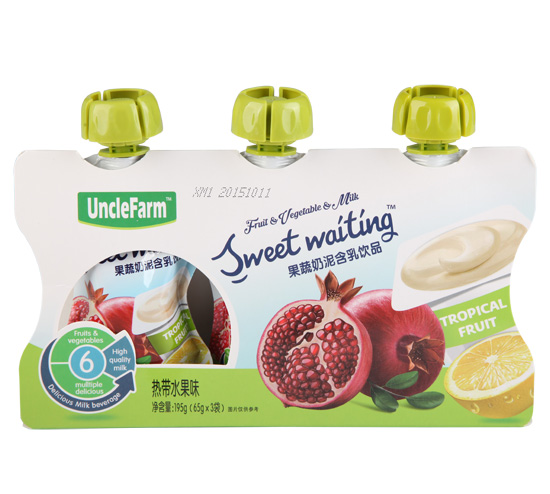 農(nóng)場(chǎng)大叔熱帶水果味果泥盒裝