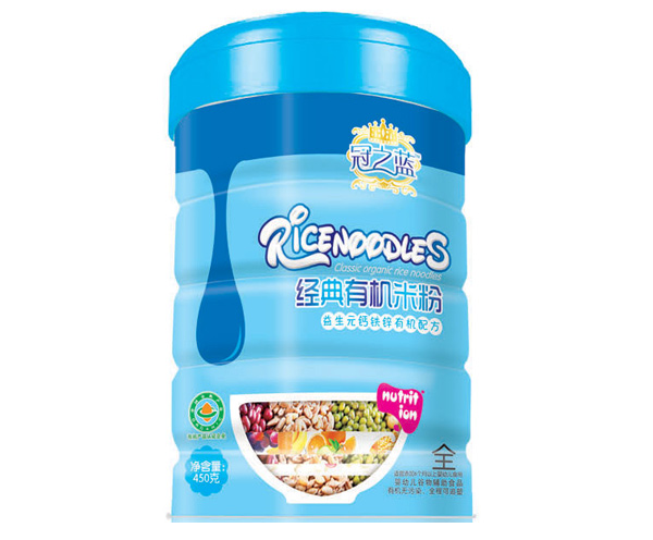 冠之藍(lán)益生元鈣鐵鋅經(jīng)典有機(jī)米粉