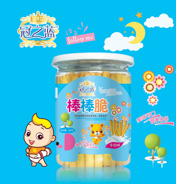 冠之藍牛奶味棒棒脆