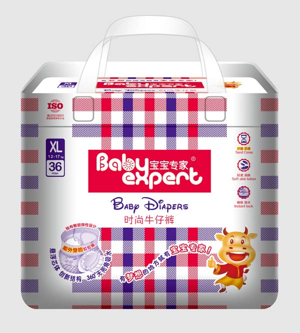 寶寶專家時尚牛仔拉拉褲XL