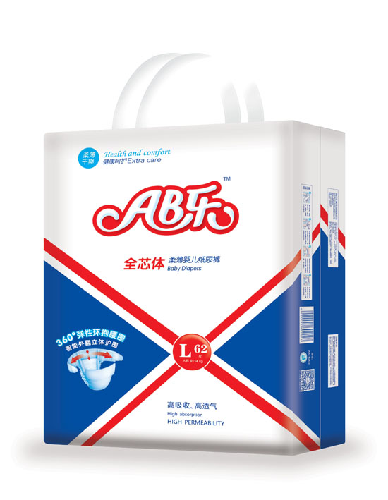 AB樂柔薄嬰兒紙尿褲L碼62片