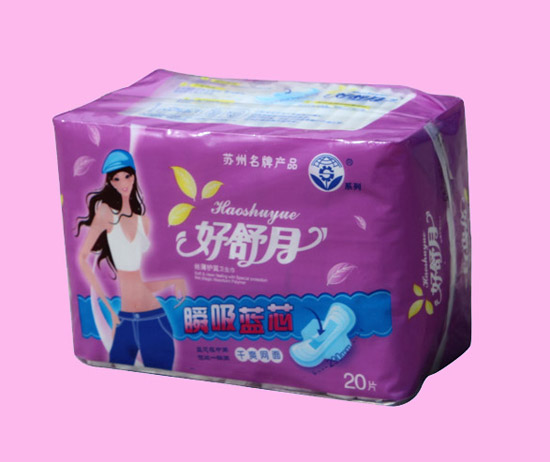 好舒月瞬吸藍(lán)芯干爽網(wǎng)面280MM護翼衛(wèi)生巾