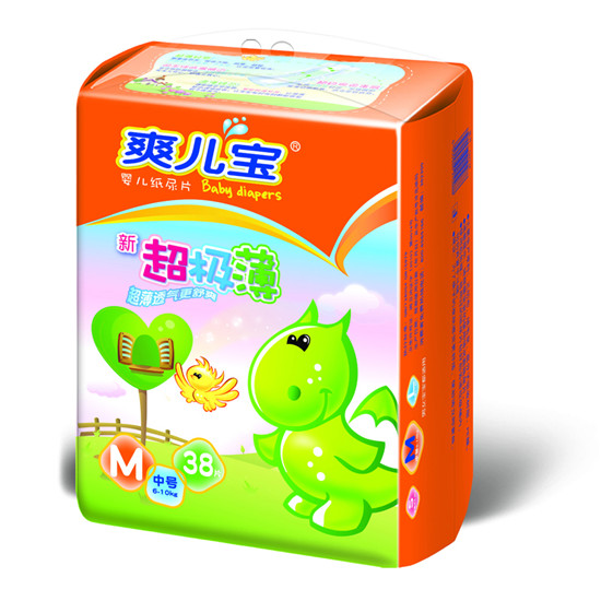 爽兒寶嬰兒紙尿片超極薄M38