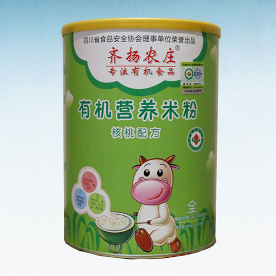 齊揚農(nóng)莊有機營養(yǎng)米粉(核桃配方)聽裝