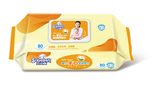 小貝真嬰兒手口專(zhuān)用濕巾80片裝