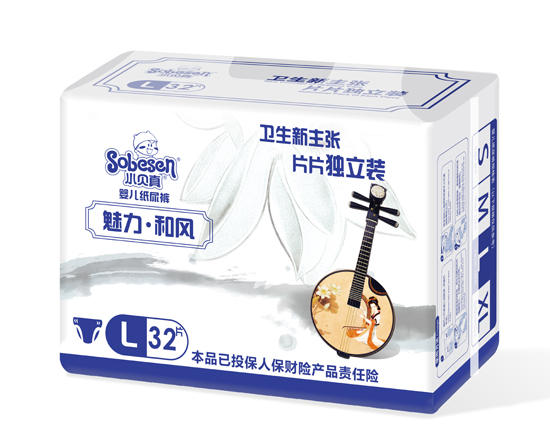 小貝真魅力和風嬰兒紙尿褲L碼32片