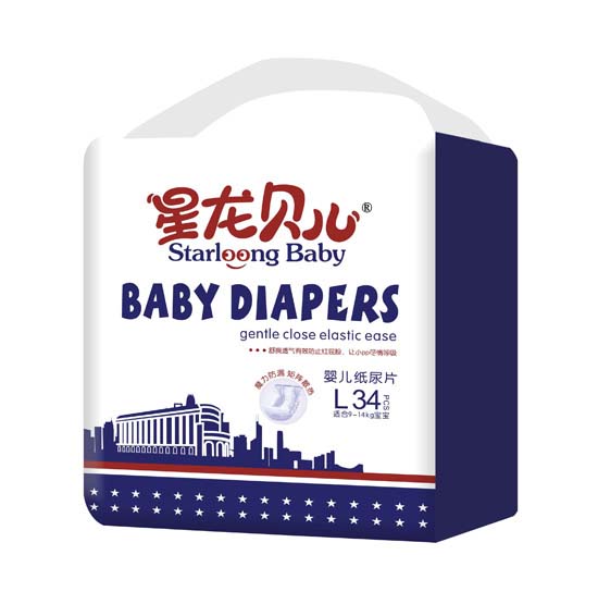 星龍貝兒嬰兒紙尿褲L34片