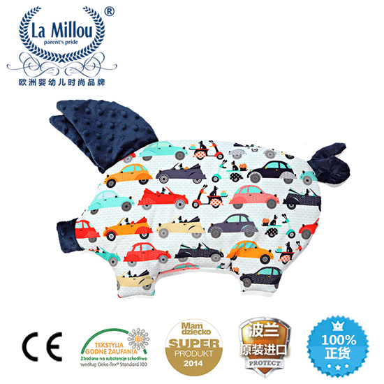 拉米洛法斗噗噗車小豬枕勇氣海軍藍(lán)