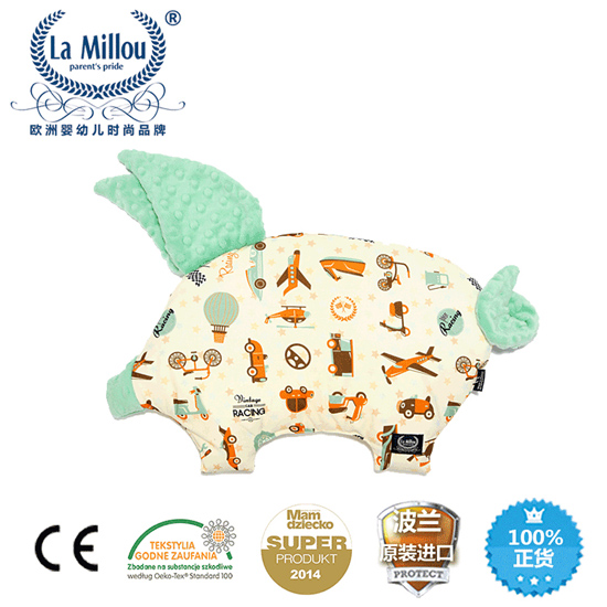 拉米洛汽車總動(dòng)員小豬枕果漾櫻桃紅