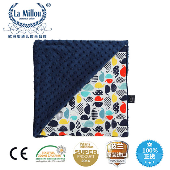 拉米洛巧柔豆豆毯新魔幻大藍鯨標準款勇氣海軍藍