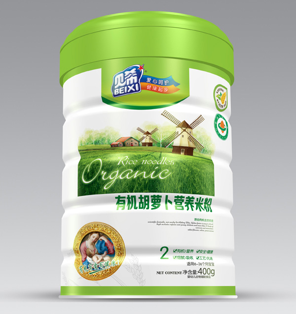 貝希胡蘿卜有機(jī)米粉-聽(tīng)