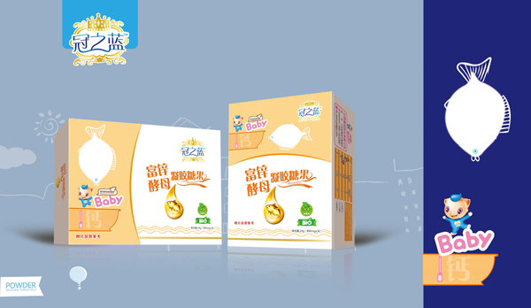 冠之藍(lán)富鋅酵母凝膠糖果