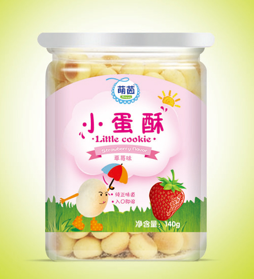 萌茵草莓味小蛋酥