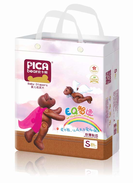 皮卡熊尿片立體圖S84.jpg 皮卡熊嬰兒紙尿片S84-大包.jpg