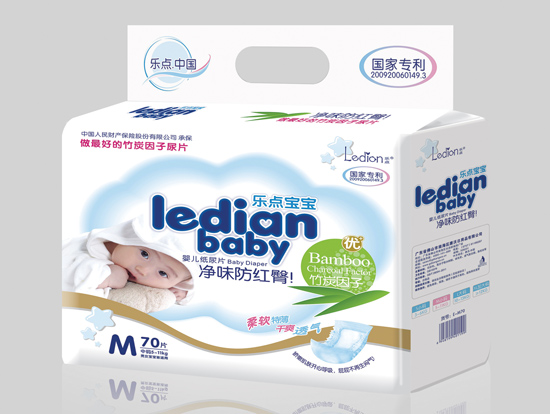 樂點(diǎn)寶寶凈味防紅臀尿片M70片