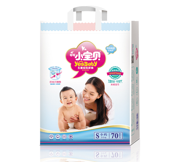 呀呀小寶貝嬰兒紙尿褲大包S碼70片