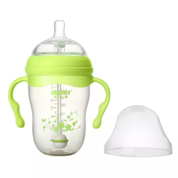 媽咪雅有柄自動(dòng)廣口PPSU奶瓶