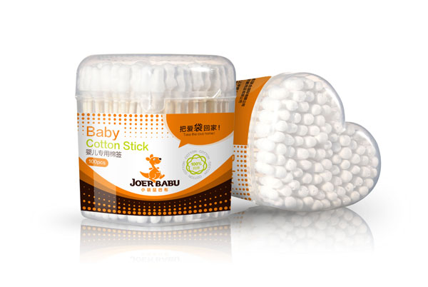 小袋鼠巴布棉簽100支