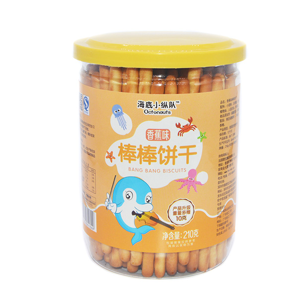 海底小縱隊棒棒餅干香蕉味210g