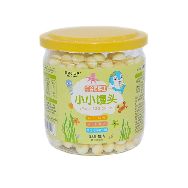 海底小縱隊(duì)小小饅頭綜合蔬菜味包裝升級(jí)100g