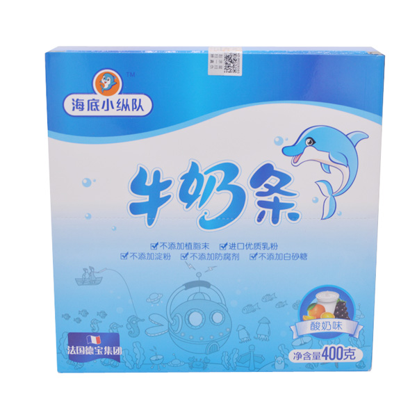 海底小縱隊(duì)酸奶味牛奶條400g