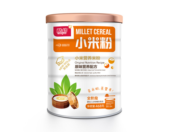 酷幼小米粉-原味營養(yǎng)配方-鐵罐