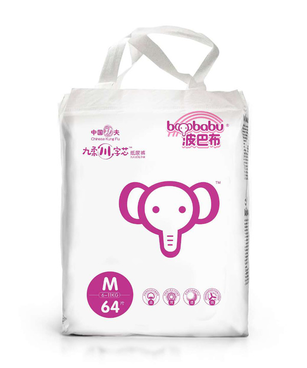 波巴布中國功夫九柔川字芯紙尿褲M64.jpg 波巴布中國功夫九柔川字芯紙尿褲M64.jpg