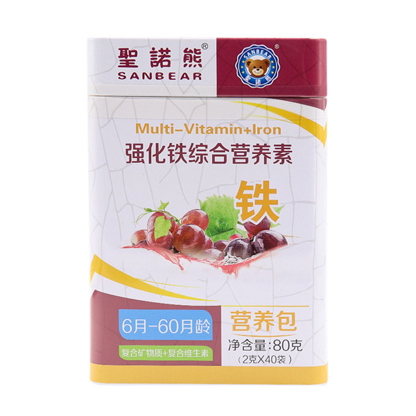 圣諾熊強化鐵綜合營養(yǎng)素40袋
