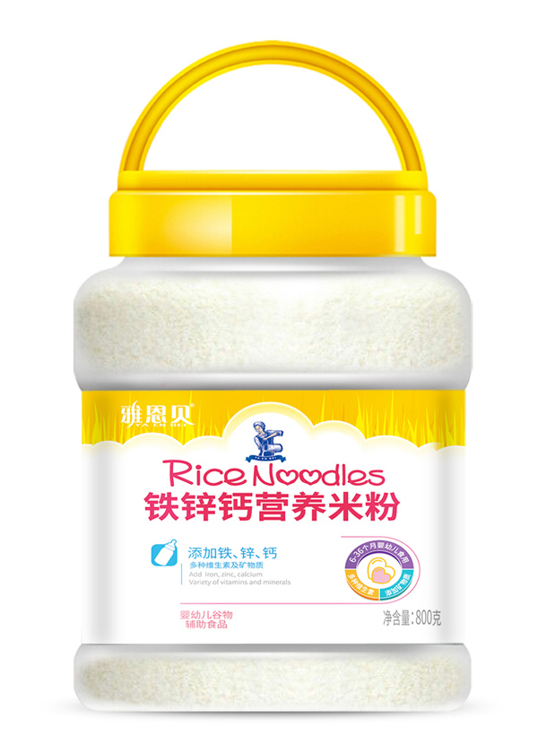 雅恩貝800克鐵鋅鈣營(yíng)養(yǎng)米粉