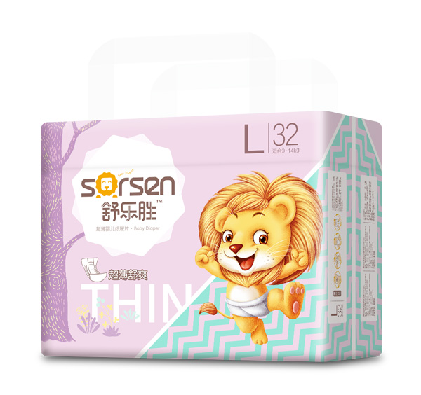 舒樂勝超薄嬰兒紙尿片小包L32