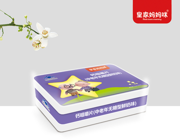 皇家媽媽咪鈣咀嚼片(中老年無糖型鮮奶味)