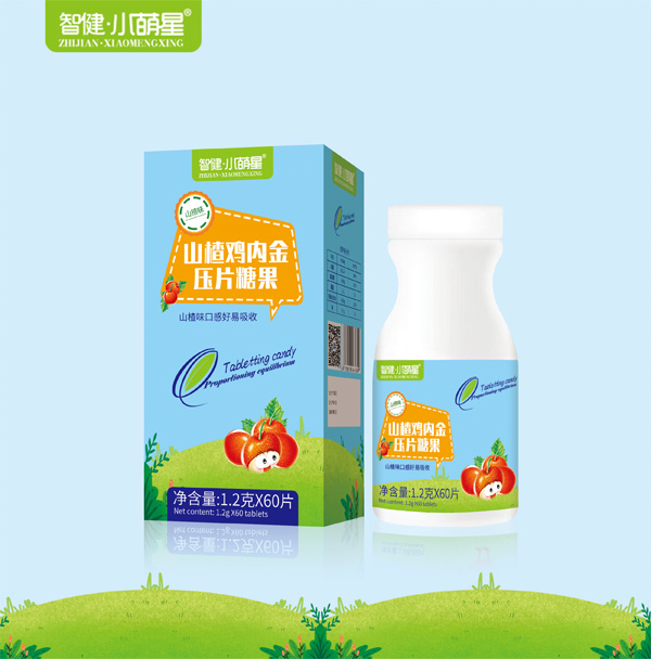 小萌星山楂雞內(nèi)金壓片糖果